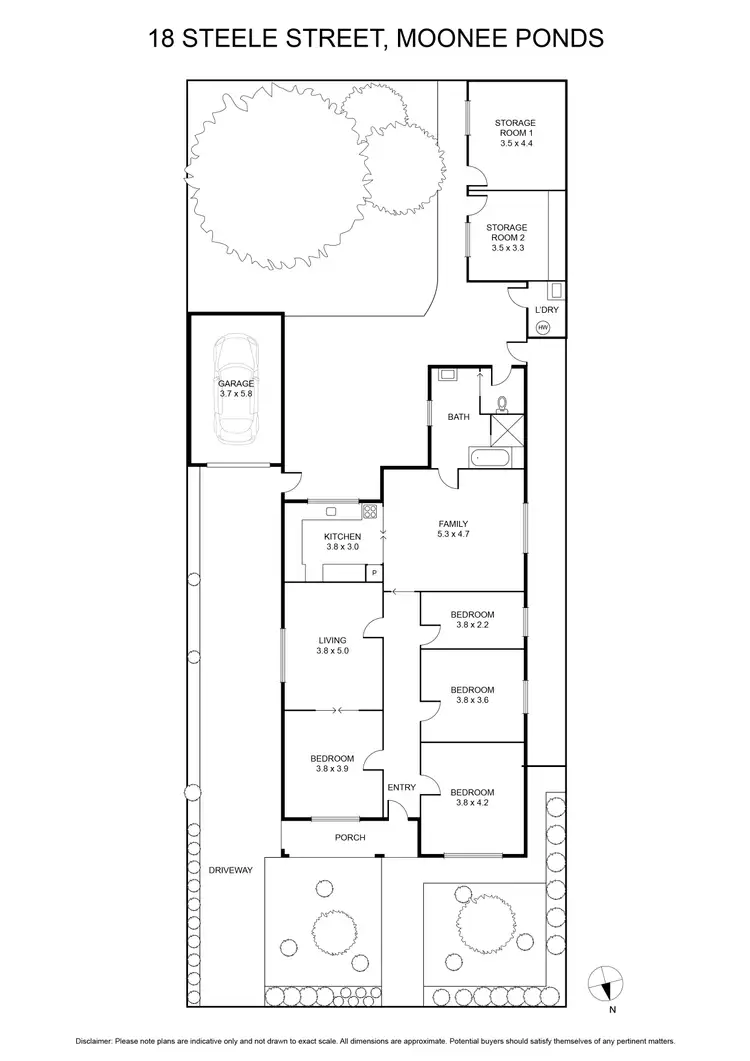 Floorplan of Homely house listing, 18 Steele Street, Moonee Ponds VIC 3039