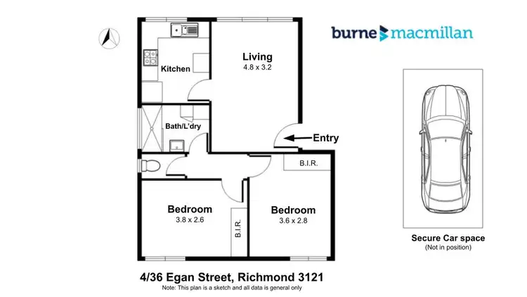 Floorplan of Homely apartment listing, 4/36 Egan Street Street, Richmond VIC 3121