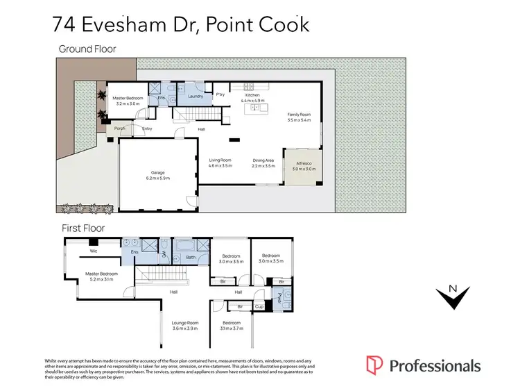 Floorplan of Homely house listing, 74 Evesham Drive, Point Cook VIC 3030