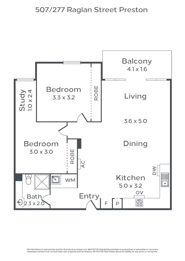 Floorplan of Homely apartment listing, 507/277 Raglan Street, Preston VIC 3072