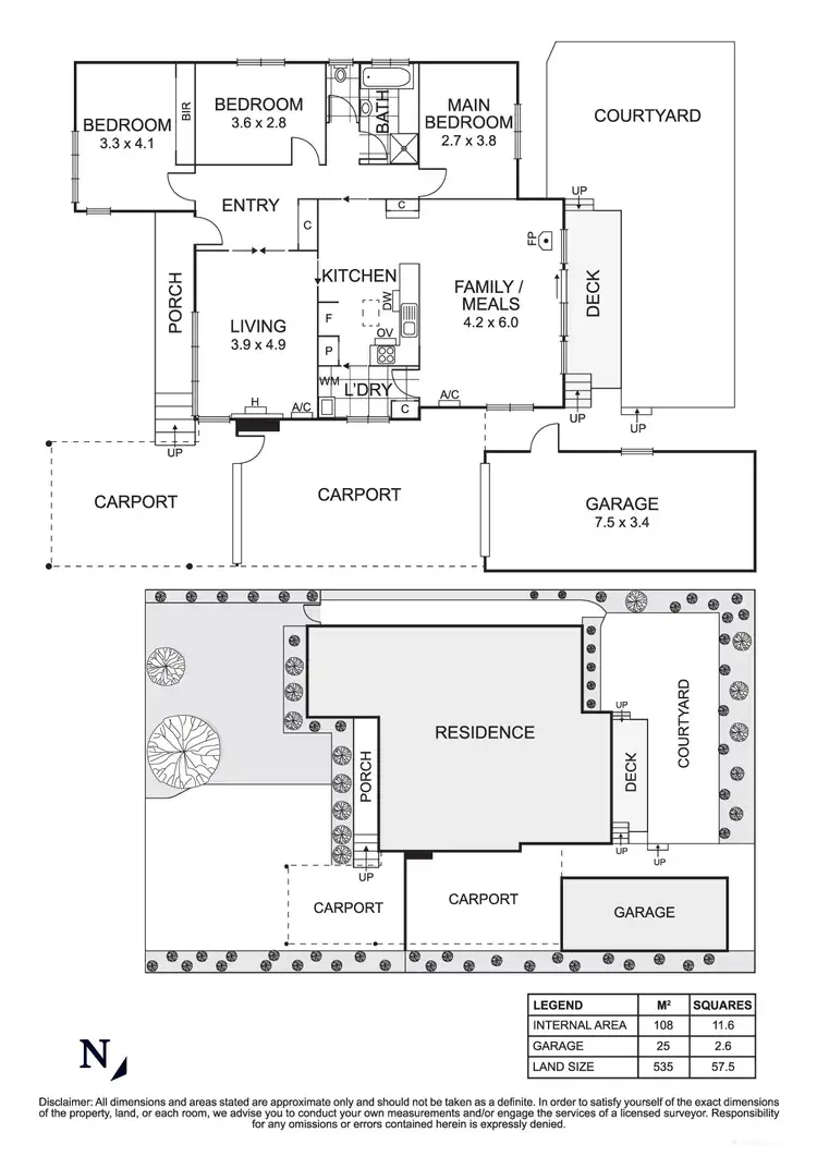 Floorplan of Homely house listing, 23 Monckton Road, Bundoora VIC 3083