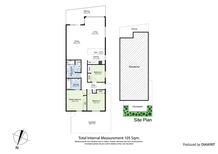 Floorplan of Homely apartment listing, 1/6 Horizon Drive, Maribyrnong VIC 3032
