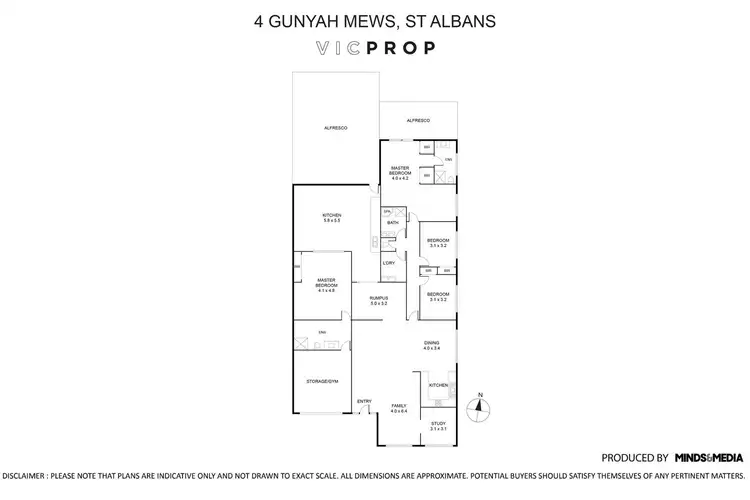Floorplan of Homely house listing, 4 Gunyah Mews, St Albans VIC 3021