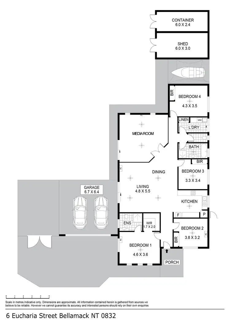 Floorplan of Homely house listing, 6 Eucharia Street, Bellamack NT 832