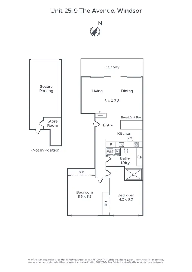 Floorplan of Homely apartment listing, 25/9 The Avenue, Windsor VIC 3181