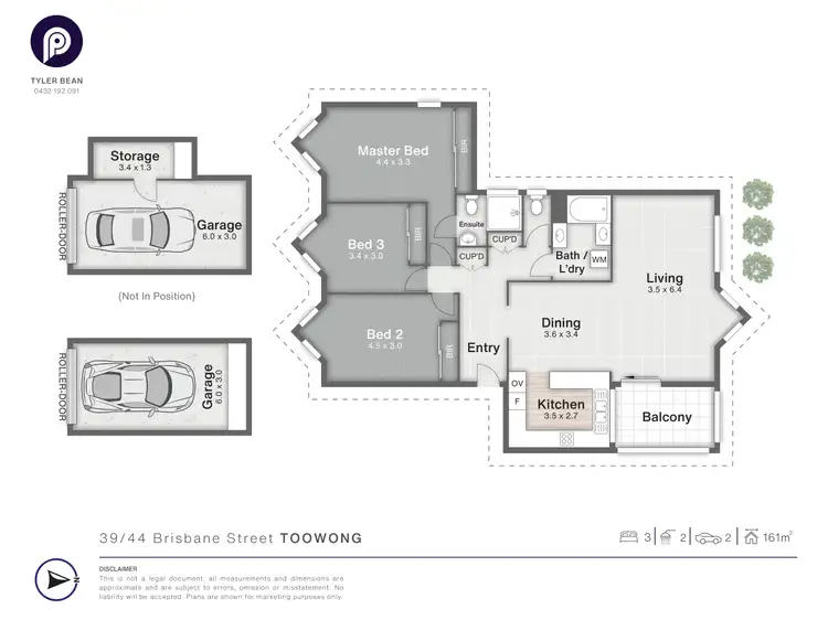 Floorplan of Homely unit listing, 39/44 Brisbane Street, Toowong QLD 4066