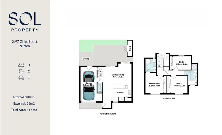 Floorplan of Homely townhouse listing, 2/97 Gillies Street, Zillmere QLD 4034