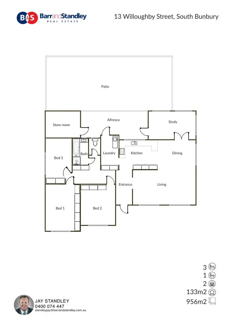 Floorplan of Homely house listing, 13 Willoughby Street, South Bunbury WA 6230