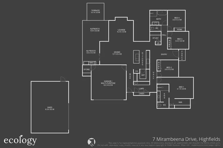 Floorplan of Homely house listing, 7 Mirambeena Drive, Highfields QLD 4352