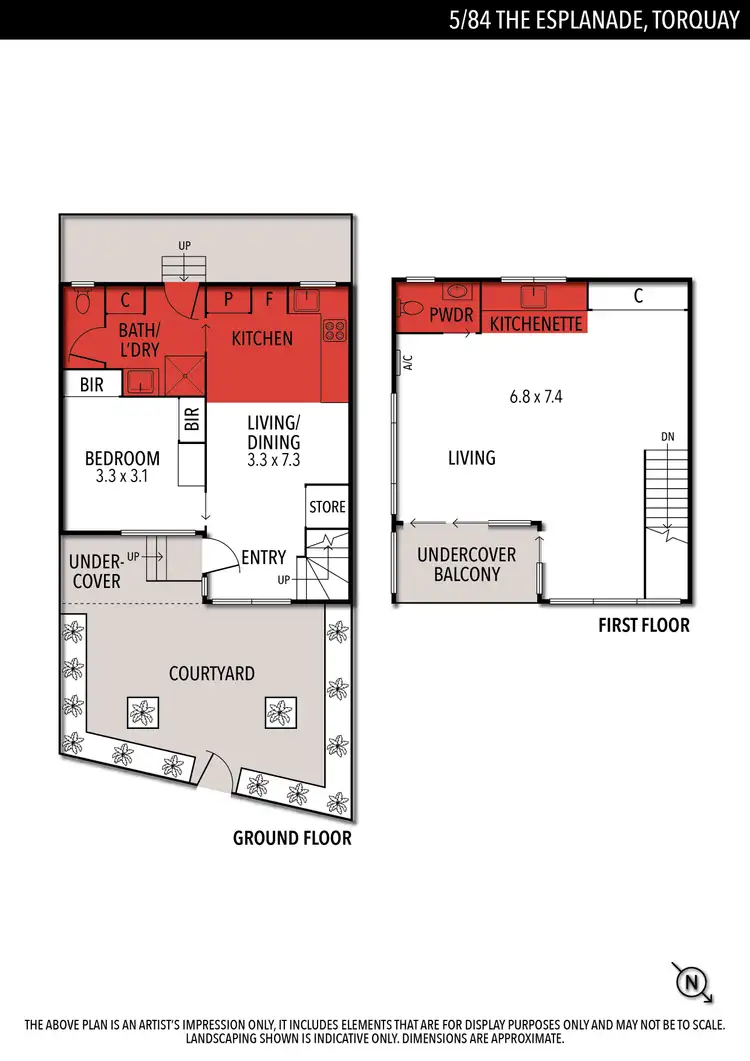 Floorplan of Homely unit listing, 5/84 The Esplanade, Torquay VIC 3228