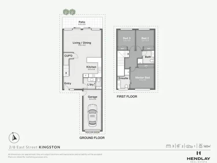 Floorplan of Homely townhouse listing, 2/8 East Street, Kingston QLD 4114