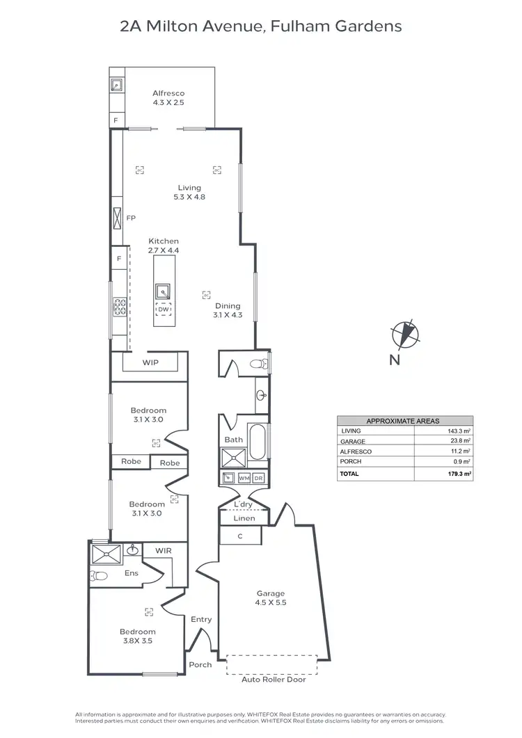 Floorplan of Homely house listing, 2A Milton Avenue, Fulham Gardens SA 5024