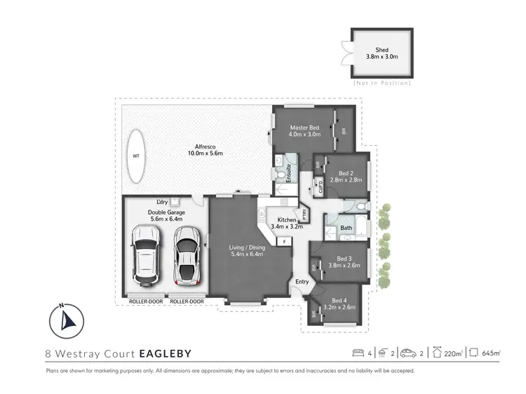 Floorplan of Homely house listing, 8 Westray Court, Eagleby QLD 4207