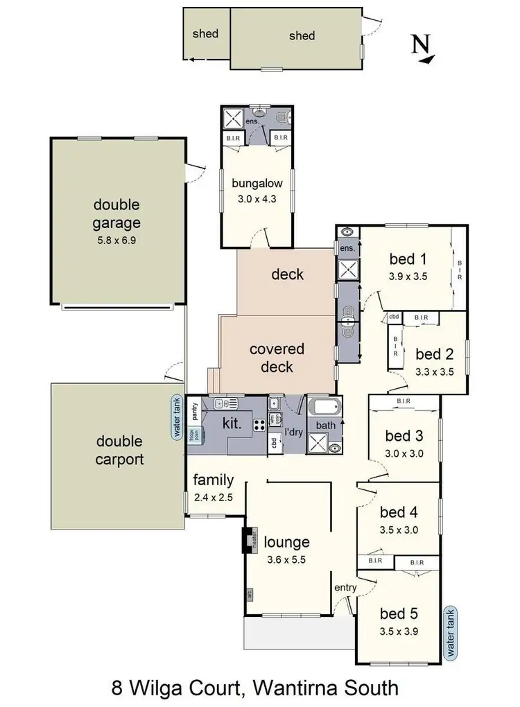 Floorplan of Homely house listing, 8 Wilga Court, Wantirna South VIC 3152
