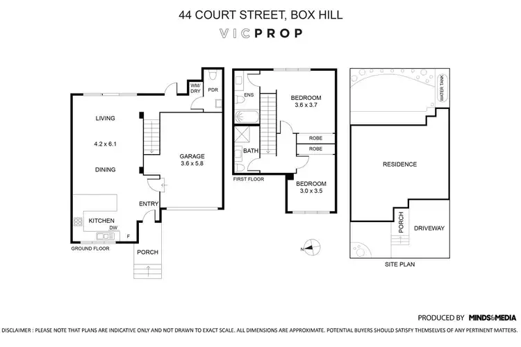Floorplan of Homely house listing, 44 Court Street, Box Hill VIC 3128