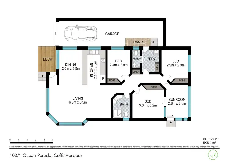 Floorplan of Homely unit listing, 103/1 Ocean Avenue, Coffs Harbour NSW 2450