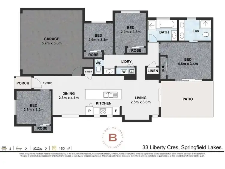 Floorplan of Homely house listing, 33 Liberty Crescent, Springfield Lakes QLD 4300