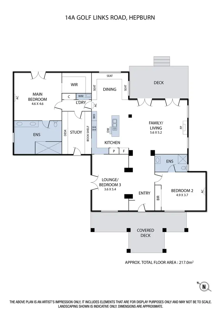 Floorplan of Homely house listing, 14A Golf Links Road, Hepburn VIC 3461