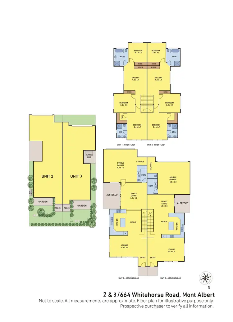 Floorplan of Homely townhouse listing, 2/664 Whitehorse Road, Mont Albert VIC 3127