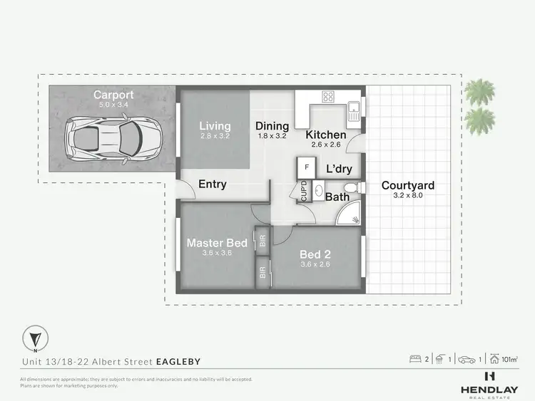 Floorplan of Homely unit listing, 13/18-22 Albert Street, Eagleby QLD 4207
