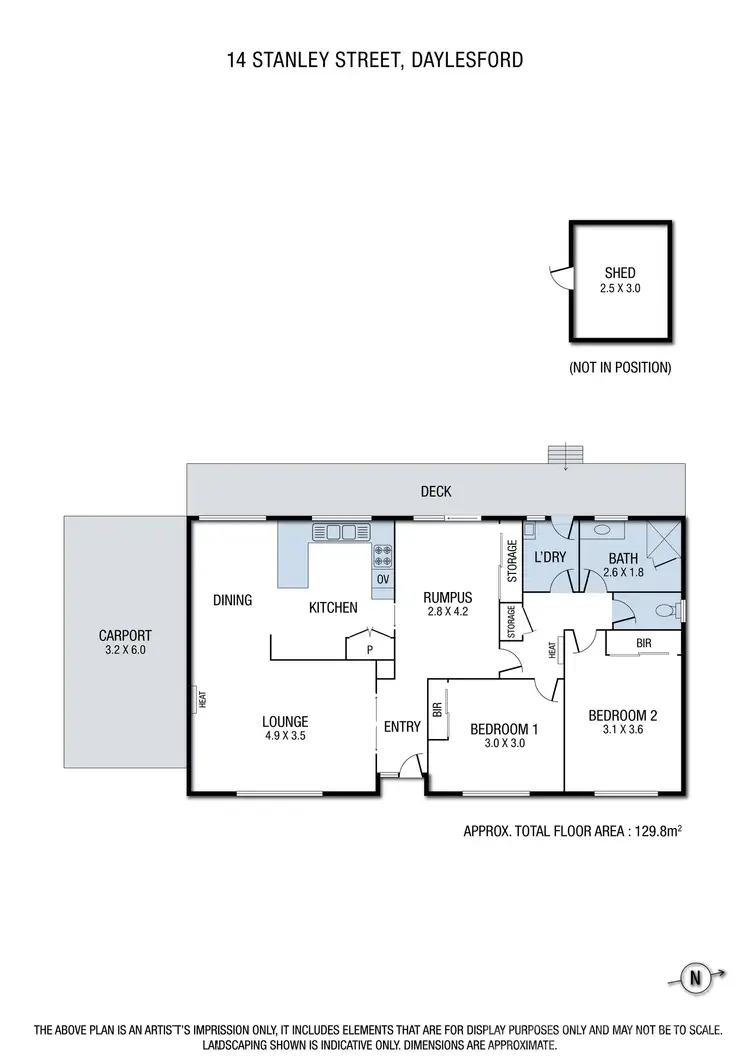 Floorplan of Homely house listing, 14 Stanley Street, Daylesford VIC 3460