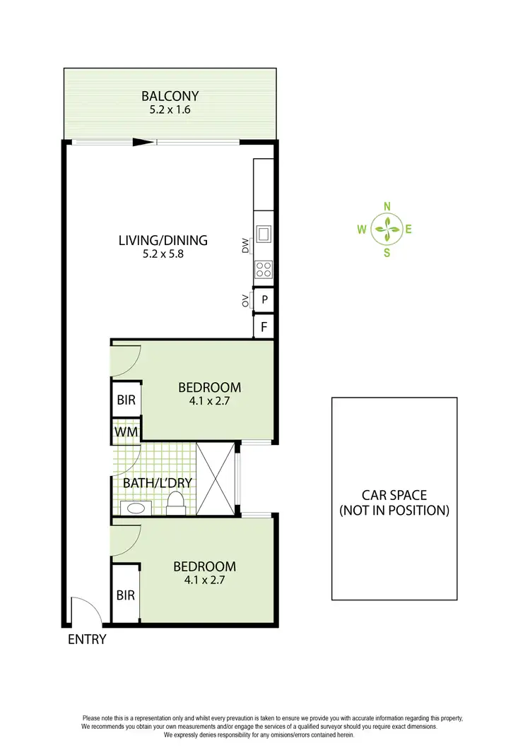 Floorplan of Homely apartment listing, 204/115 Wellington Street, St Kilda VIC 3182