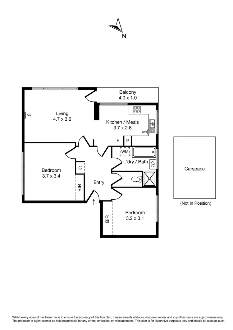 Floorplan of Homely apartment listing, 3/59 Ormond Road, Elwood VIC 3184