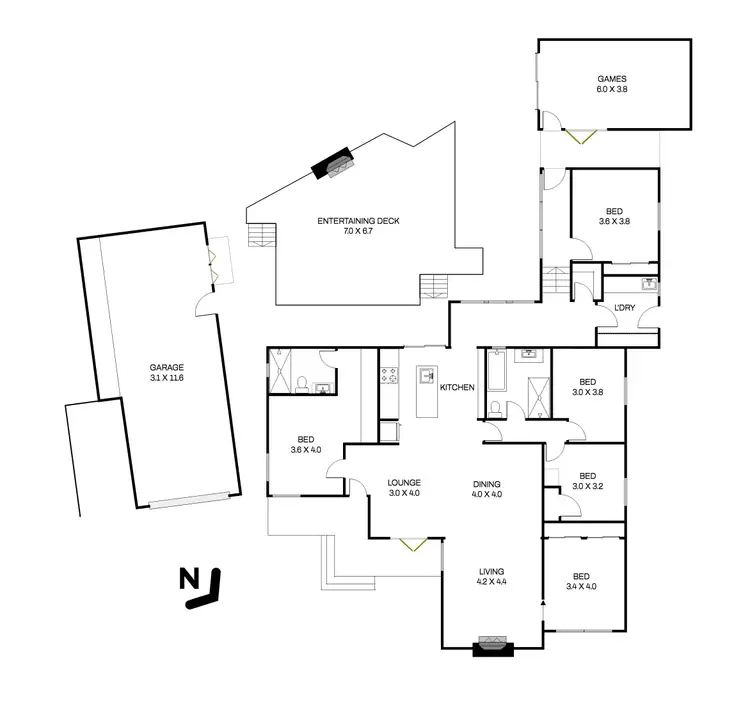 Floorplan of Homely house listing, 14 Melaleuca Drive, Upwey VIC 3158
