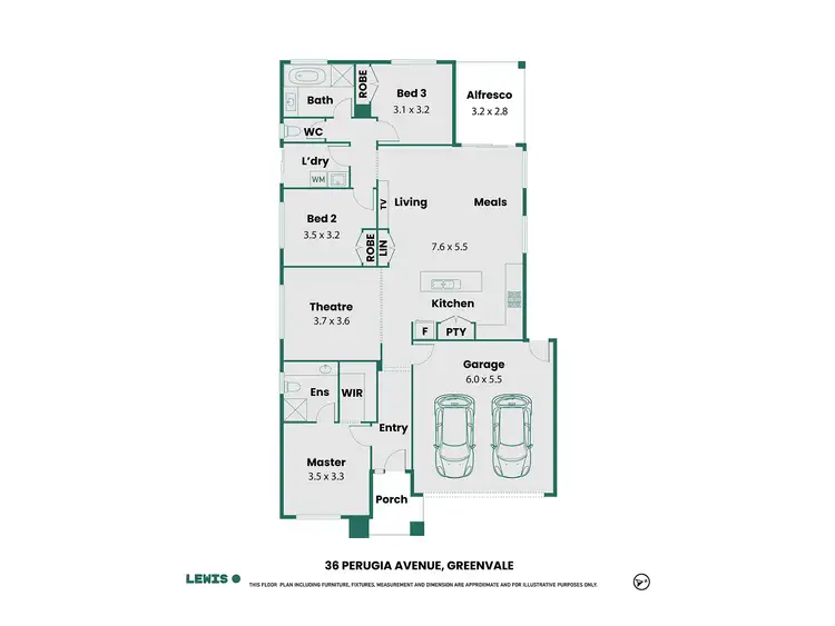 Floorplan of Homely house listing, 36 Perugia Avenue, Greenvale VIC 3059