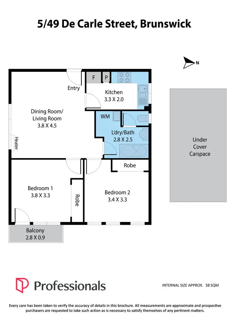 Floorplan of Homely unit listing, 5/49 De Carle Street, Brunswick VIC 3056
