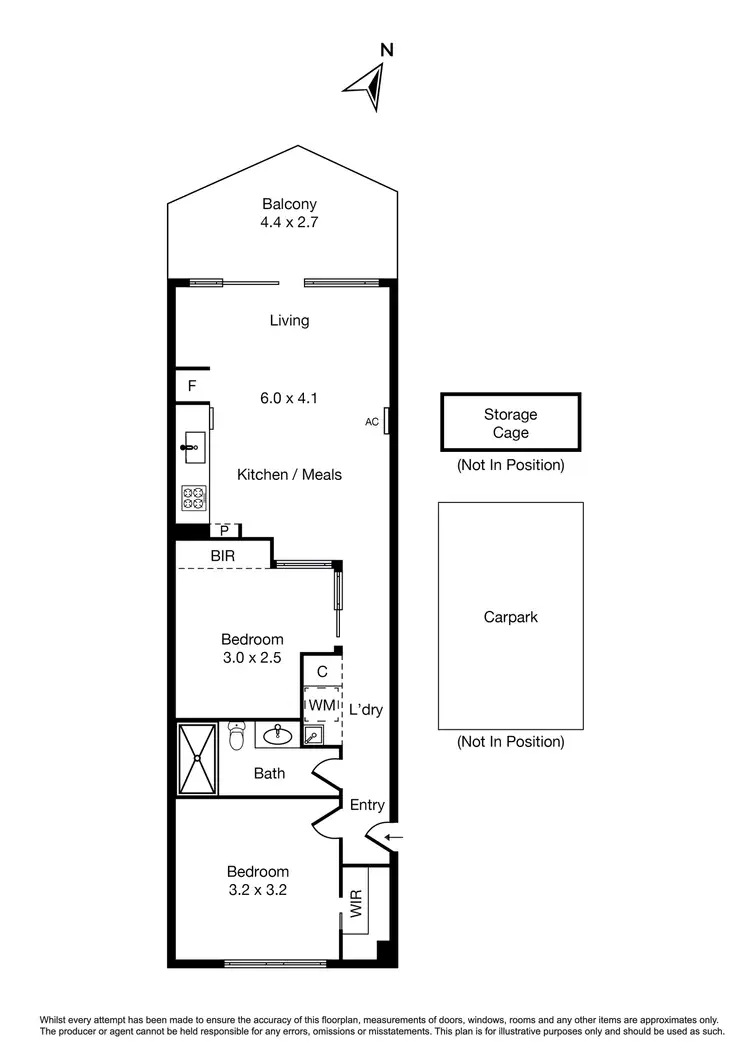 Floorplan of Homely apartment listing, 215/163 Fitzroy Street, St Kilda VIC 3182