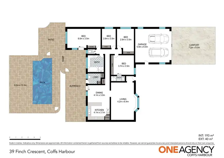Floorplan of Homely house listing, 39 Finch Crescent, Coffs Harbour NSW 2450