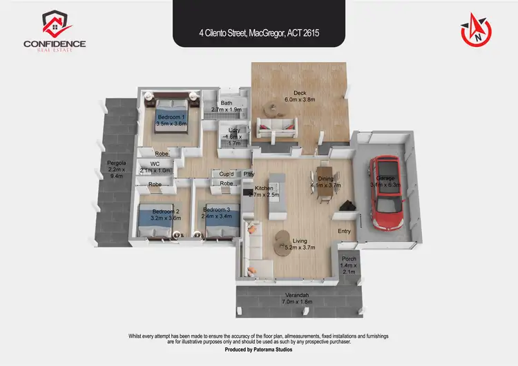 Floorplan of Homely house listing, 4 Cilento Street, Macgregor ACT 2615