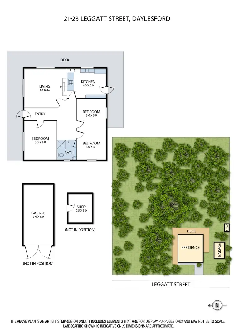 Floorplan of Homely house listing, 21 - 23 Leggatt Street, Daylesford VIC 3460