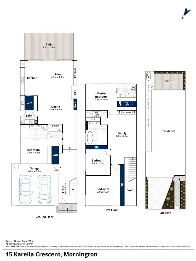 Floorplan of Homely townhouse listing, 15 Karella Crescent, Mornington VIC 3931