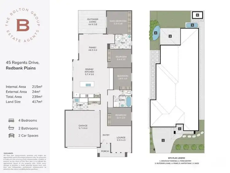 Floorplan of Homely house listing, 45 Regents Drive, Redbank Plains QLD 4301