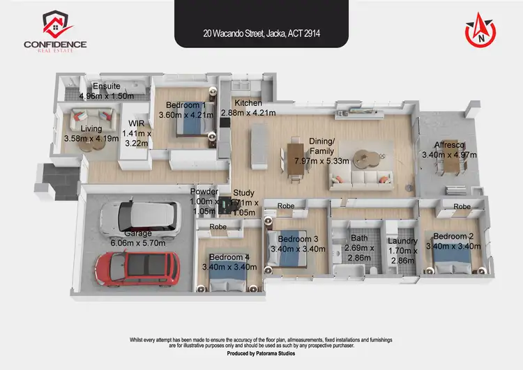 Floorplan of Homely house listing, 20 Wacando Street, Jacka ACT 2914