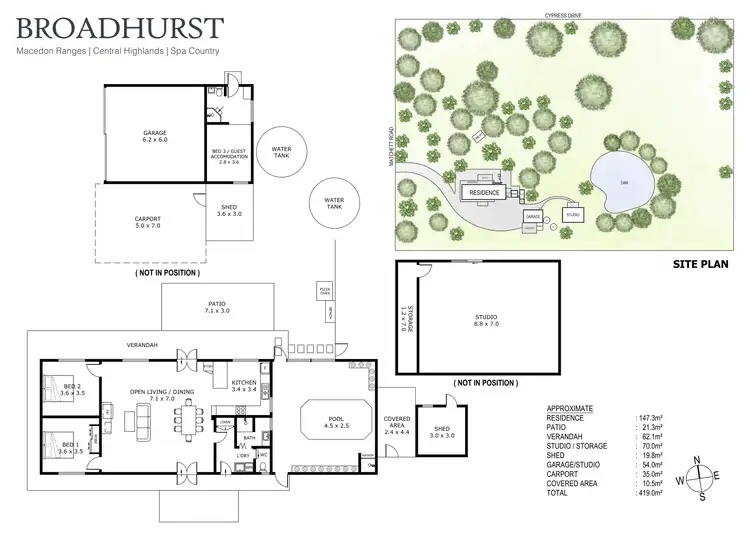 Floorplan of Homely house listing, 45 Cypress Drive, Taradale VIC 3447