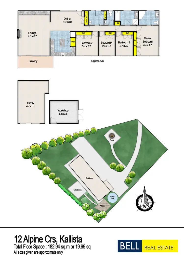 Floorplan of Homely house listing, 12 Alpine Crescent, Kallista VIC 3791