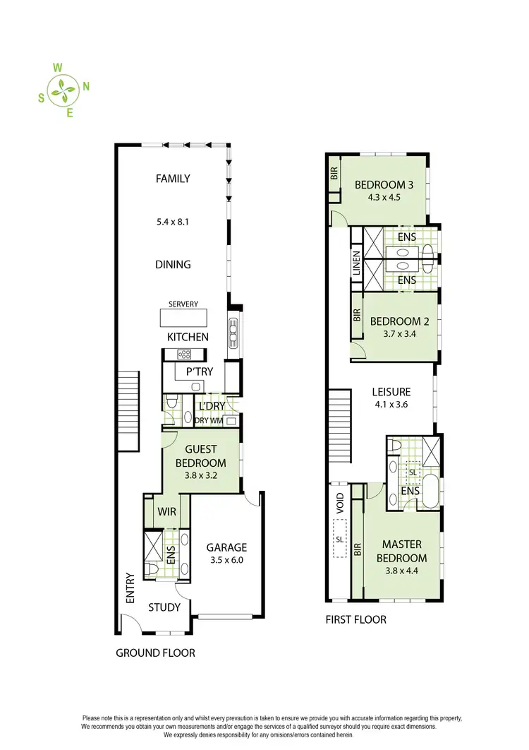 Floorplan of Homely townhouse listing, 43B Leopold Street, Caulfield South VIC 3162
