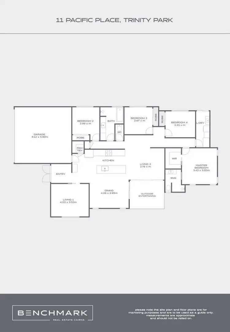 Floorplan of Homely house listing, 11 Pacific Place, Trinity Park QLD 4879