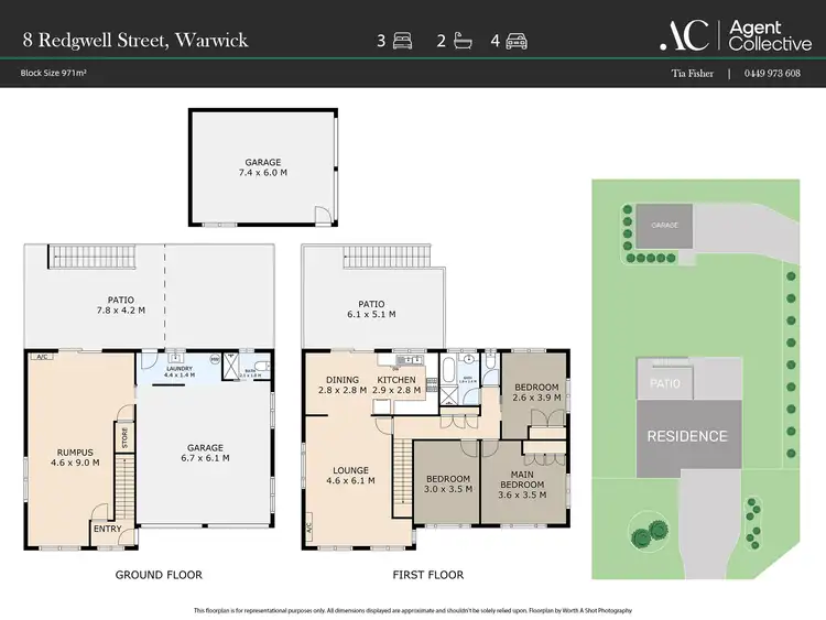 Floorplan of Homely house listing, 8 Redgwell Street, Warwick QLD 4370