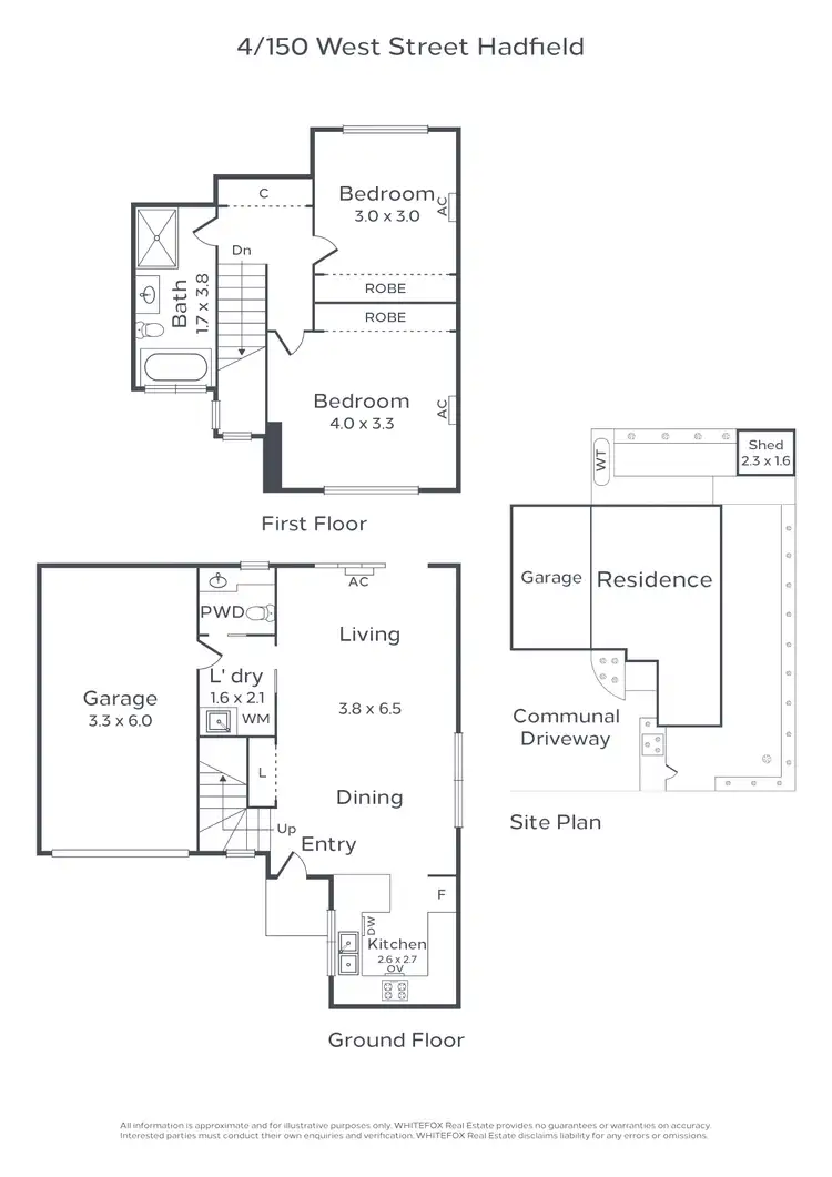 Floorplan of Homely townhouse listing, 4/150 West Street, Hadfield VIC 3046