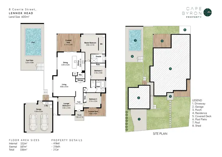 Floorplan of Homely house listing, 8 Cowrie Street, Lennox Head NSW 2478