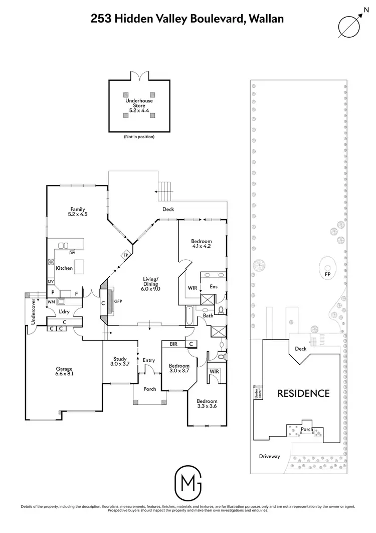 Floorplan of Homely house listing, 253 Hidden Valley Boulevard, Hidden Valley VIC 3756