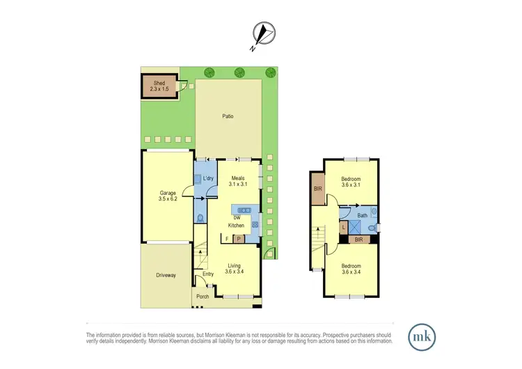 Floorplan of Homely townhouse listing, 29 Burssi Circuit, Doreen VIC 3754