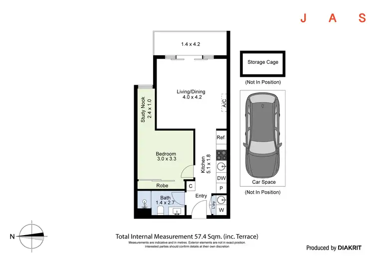 Floorplan of Homely apartment listing, 123/9 Hewitt Avenue, Footscray VIC 3011