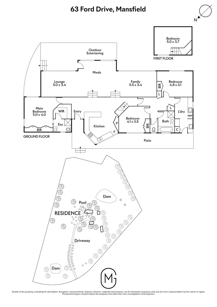 Floorplan of Homely rural property listing, 63 Ford Drive, Mansfield VIC 3722