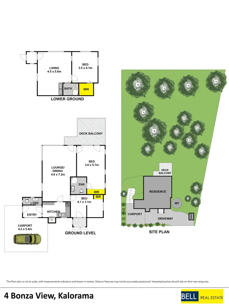 Floorplan of Homely house listing, 4 Bonza View, Kalorama VIC 3766