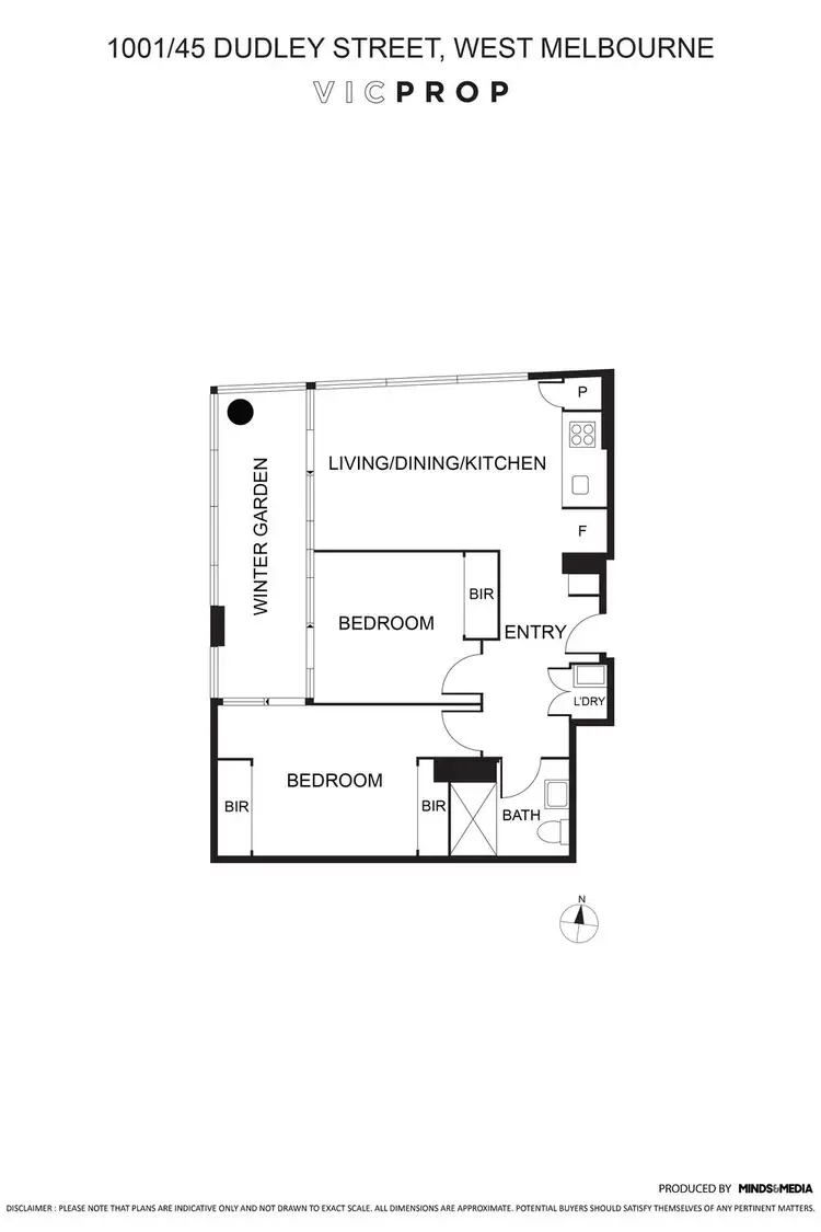Floorplan of Homely apartment listing, 1001/45 Dudley Street, West Melbourne VIC 3003
